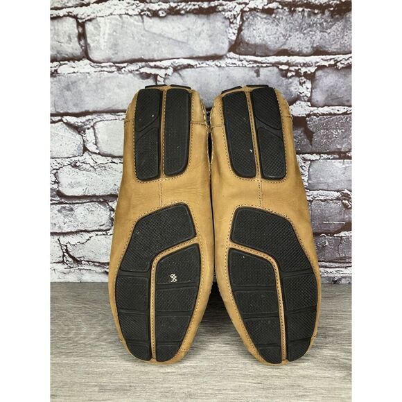 Clarks England Tan Nubuck Leather Slip On Driving Loafers Shoes Men 11M US/44EU - Picture 8 of 16